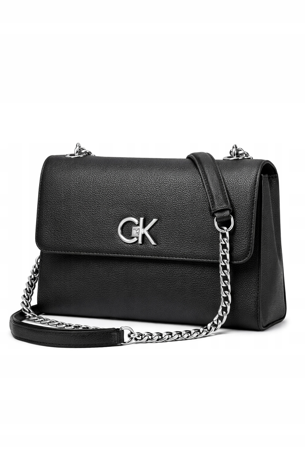 Calvin Klein Černá Kabelka Přes Rameno S Logem 25 x 17 x 8 I3C