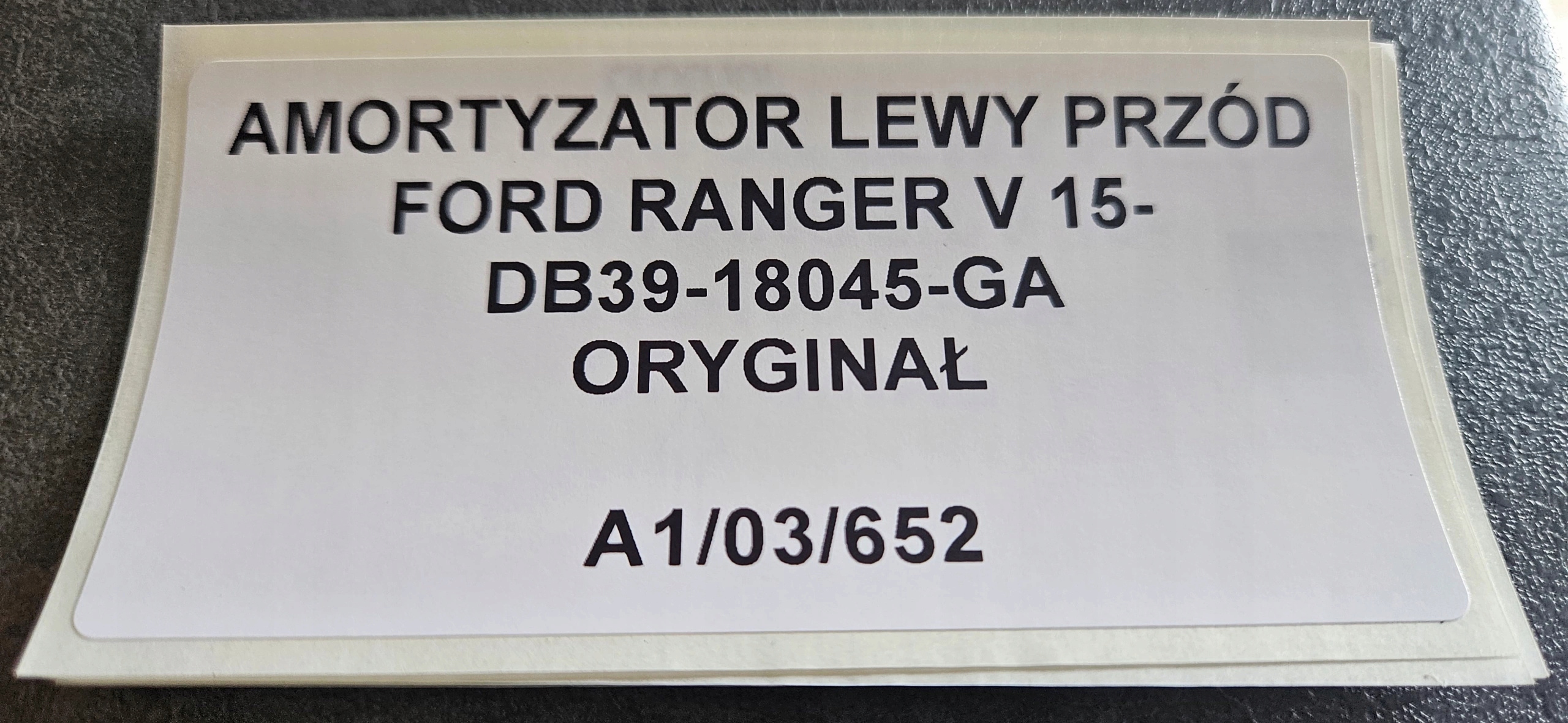 shock absorber left front FORD RANGER V 15