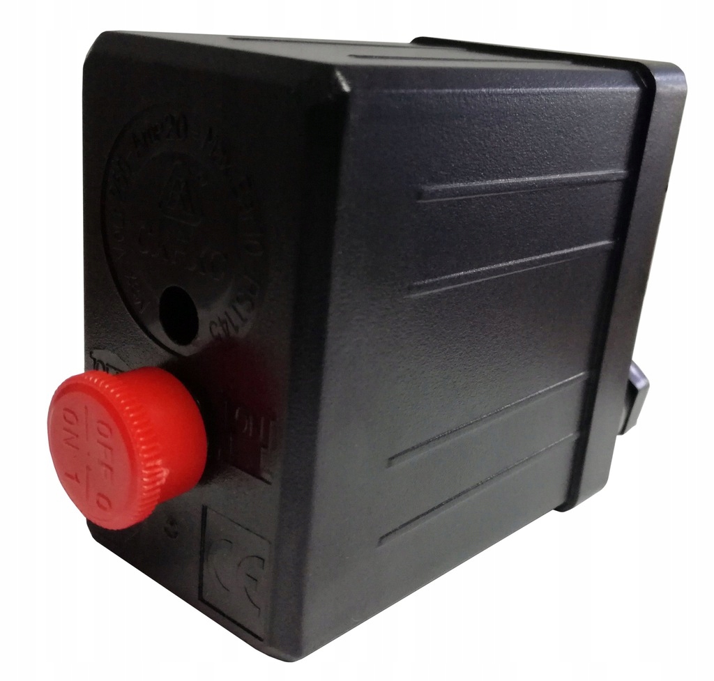 WYŁĄCZNIK CIŚNIENIOWY DO KOMPRESORA 230V PRESOSTAT REDUKTOR 10 BAR 1/4" 20A Kod producenta V81200