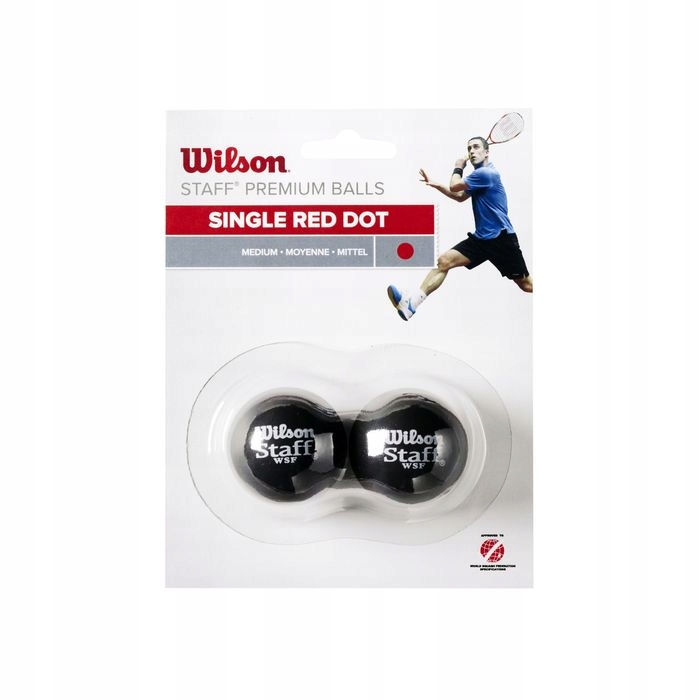 

Piłki do squasha Wilson Staff Red Dot 2 szt