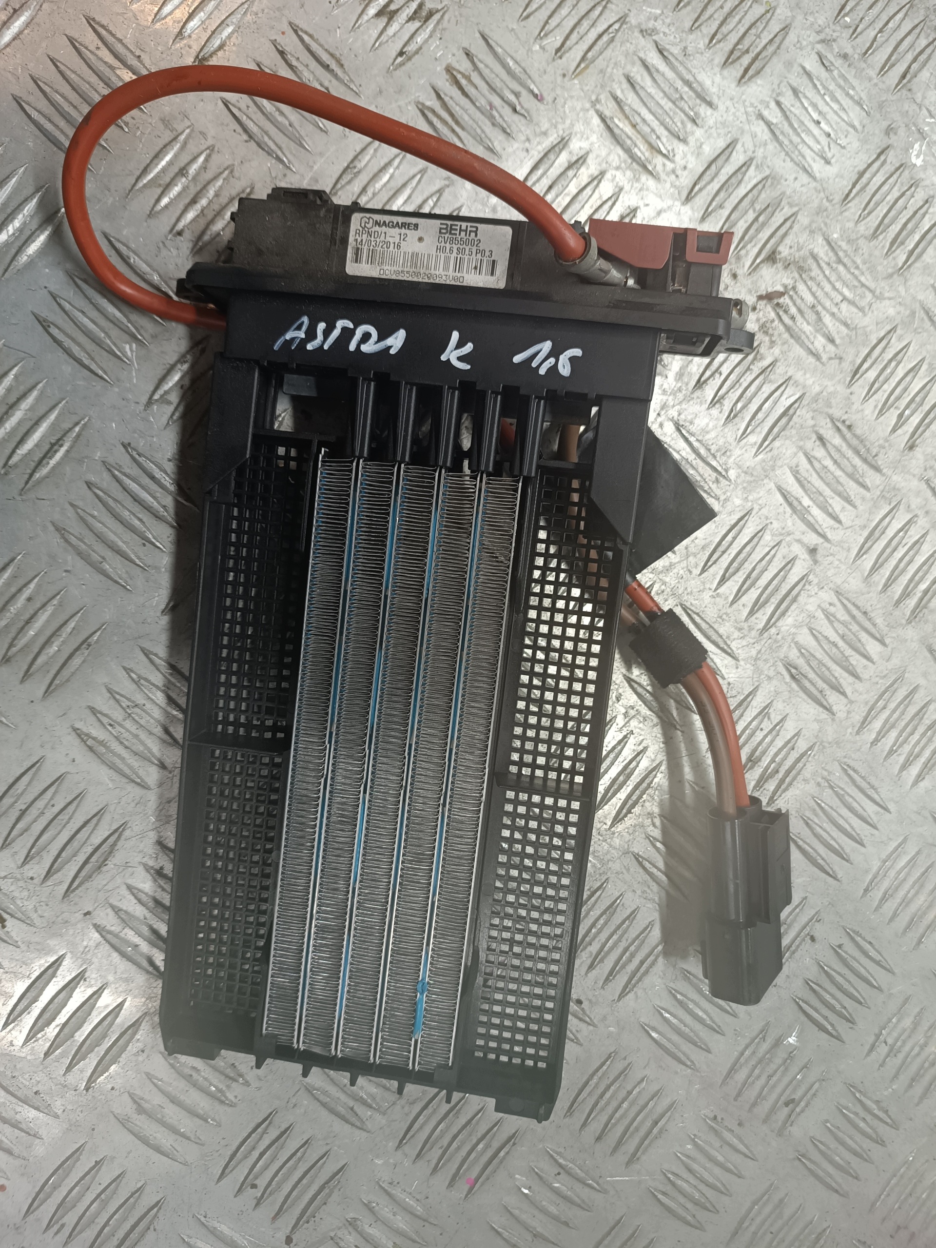 heater electrical 13506798 OPEL ASTRA K V ZAFIRA