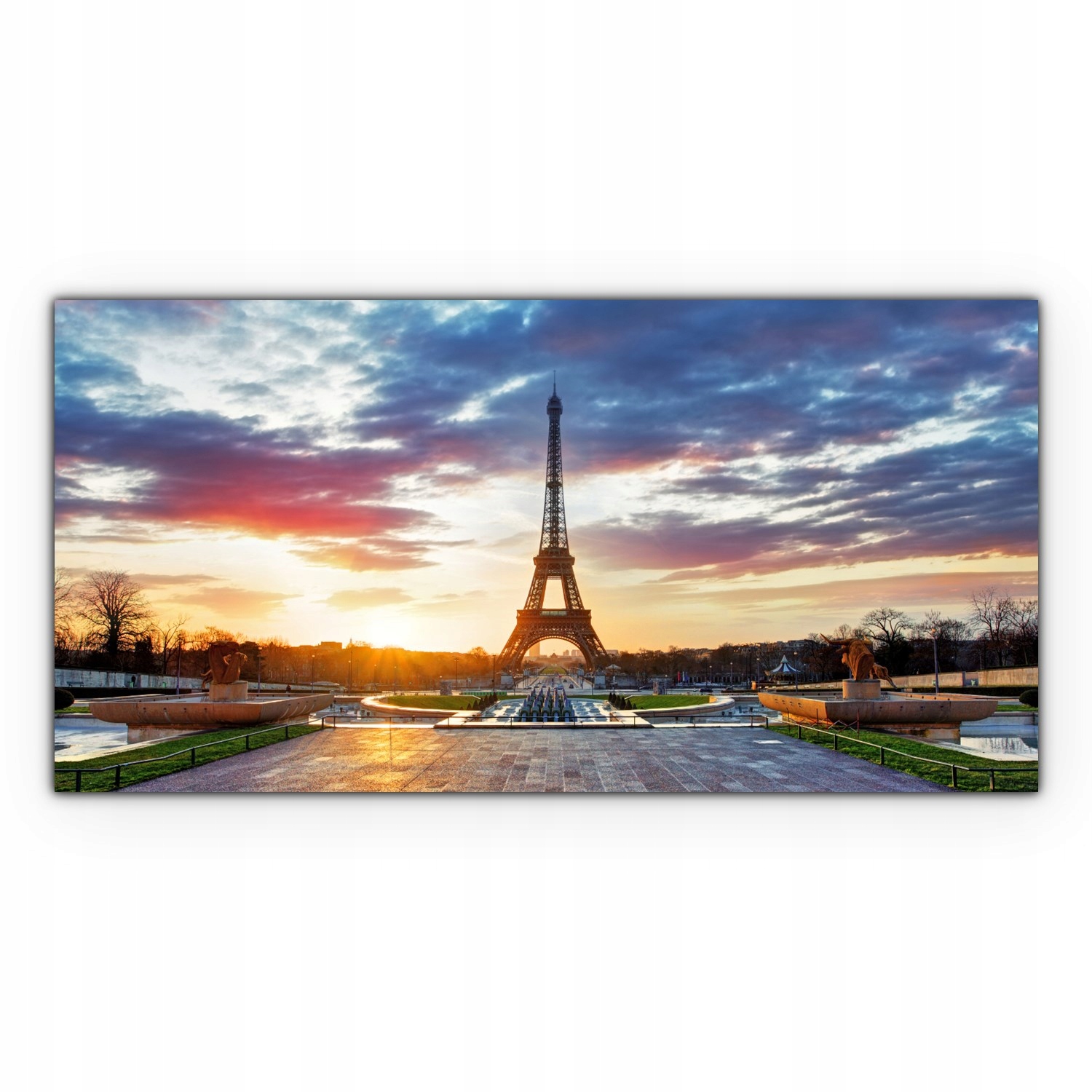 

Obraz Canvas dekoracja 120x60 Paryż Zachód Słońca