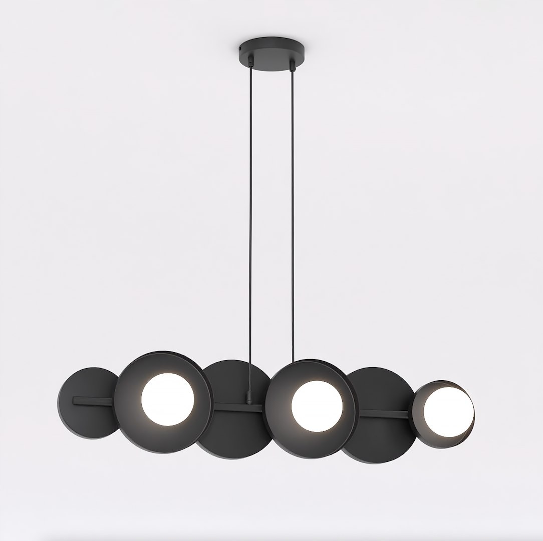 Emibig Model 6 Black Závěsná/stropní lampa Černá G9 8W Max Led Bílá