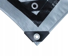 Plandeka Okryciowa 200g/m2 5x6m Mocna Szara Uv Wzmocnione Brzegi