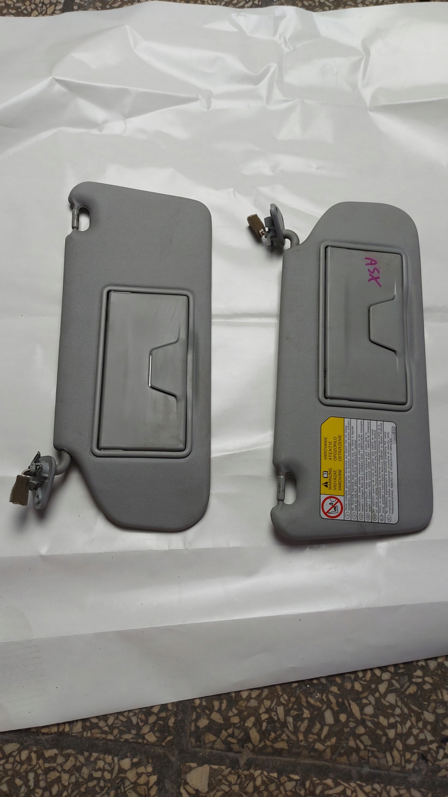 cover PRZECIWSLONECZNA visor right MITSUBISHI ASX 1 OE