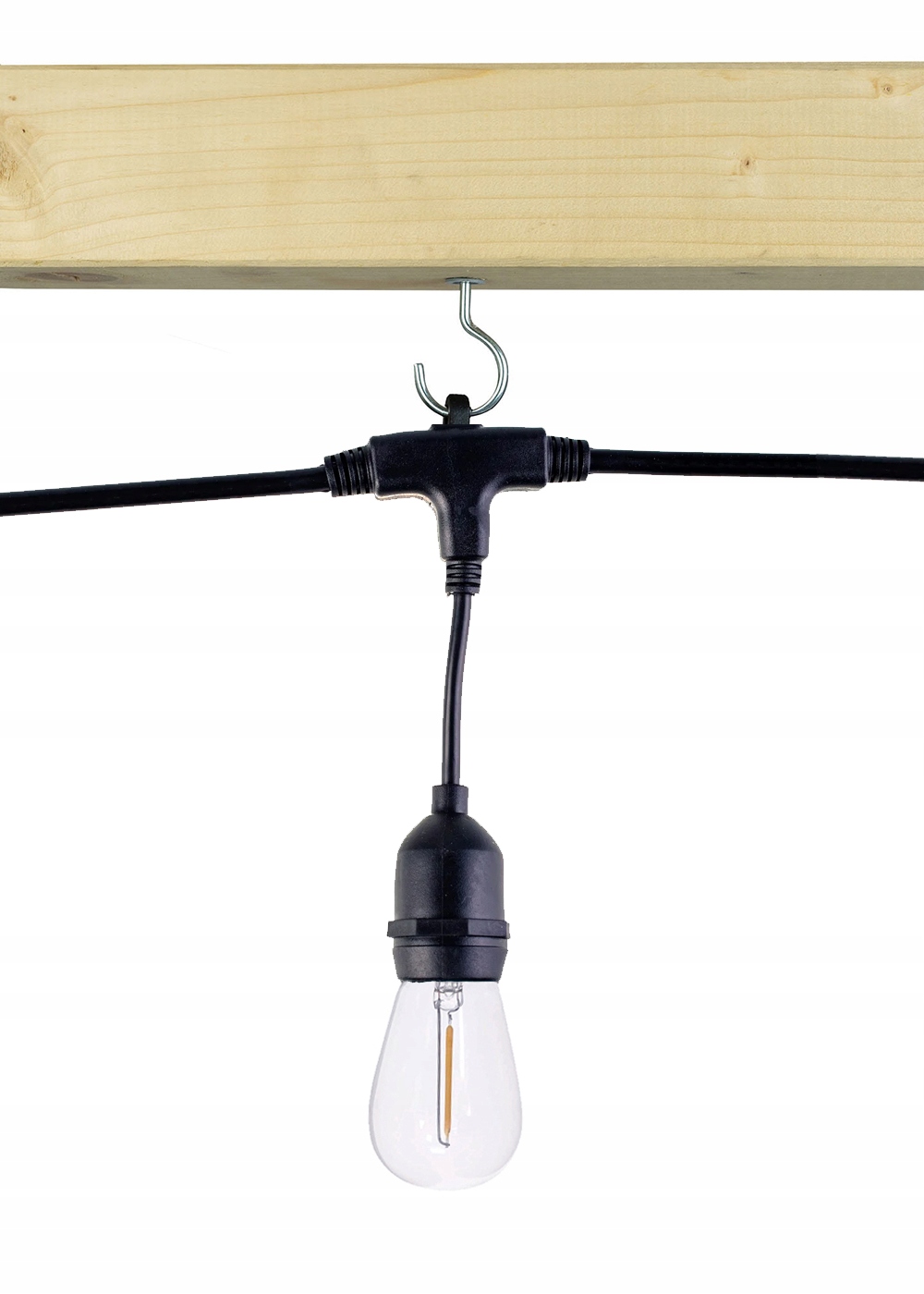 Girlanda ogrodowa Zewnętrzna Łańcuch Świetlny 10m + 10x żarówka LED E27 L Odległość między żarówkami 100 cm