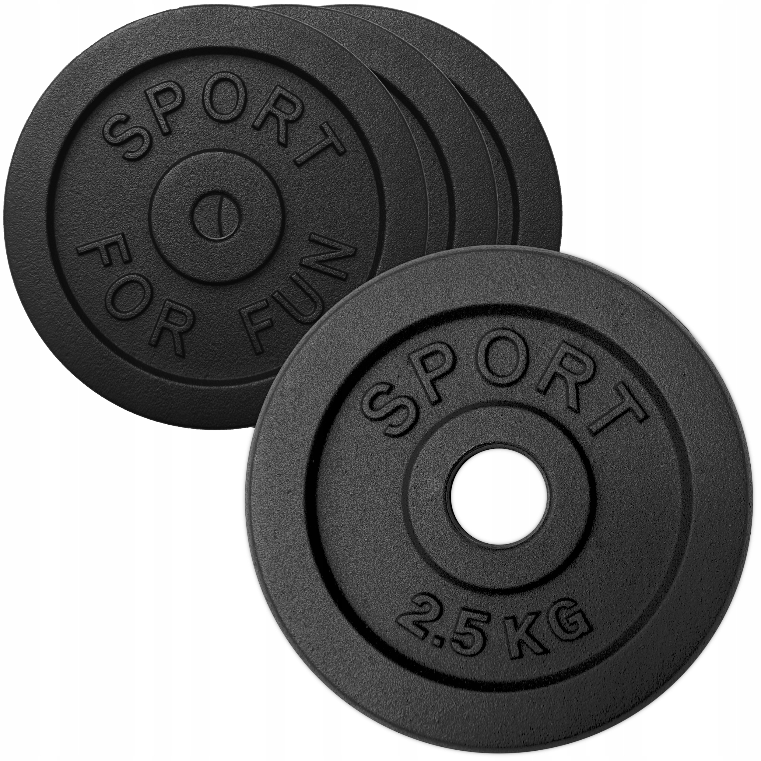 Obciążenie Żeliwne 4x2,5kg Zestaw 10kg talerz 28mm