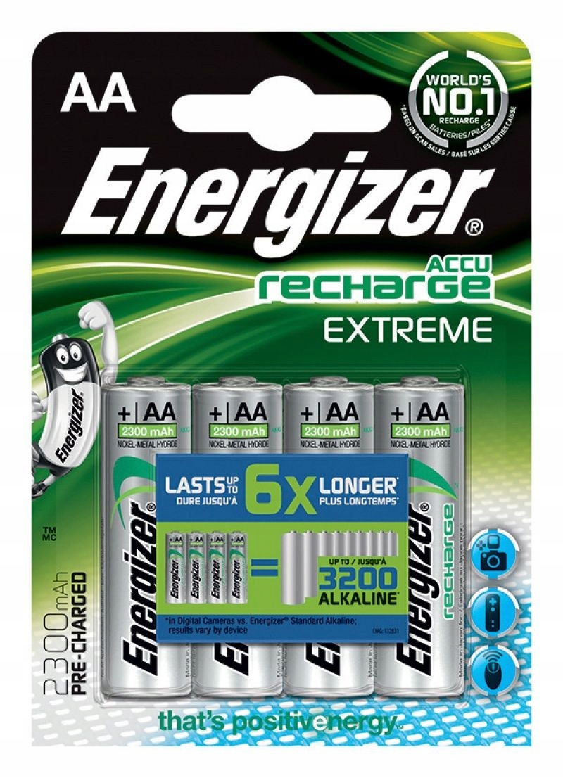 Baterie akumulatorki Energizer Extreme Aa 2300mAh