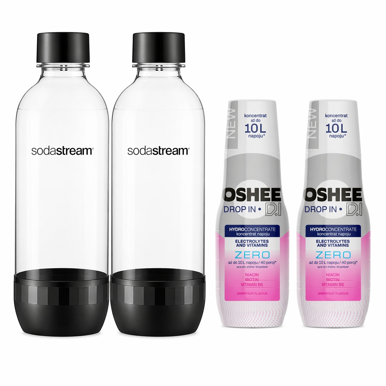 Sirup Oshee koncentrát Lahve Pro Saturator SodaStream Classic 1L 2+2
