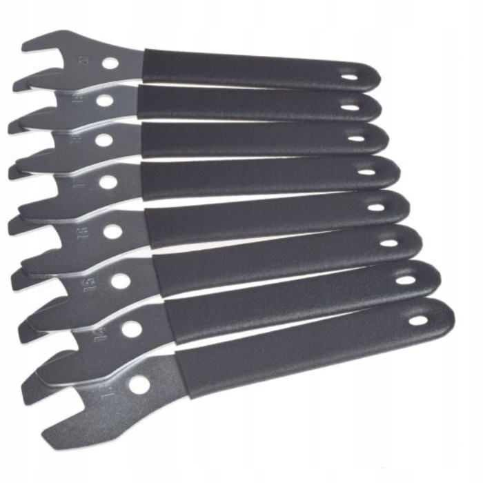 Klucze Płaskie Do Piast I Konusów 13-20 MM 8 Szt Komplet Zestaw