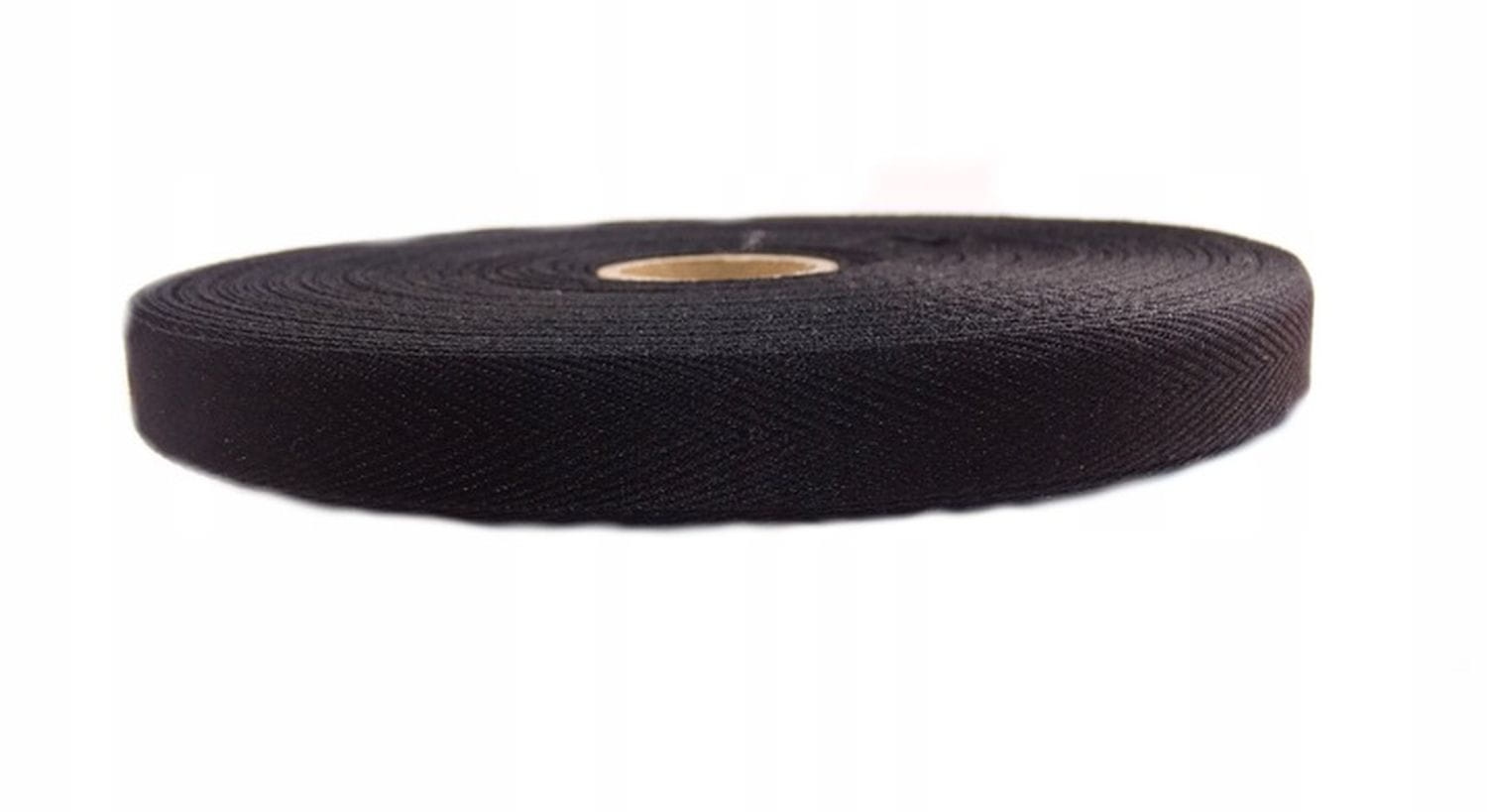 Bavlněná páska 30 mm 50 mb Černá