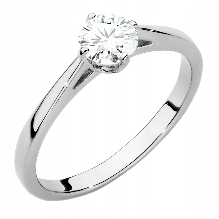 Zlatý Prstýnek pr. 585 s Briliantem 0,50 ct 14k