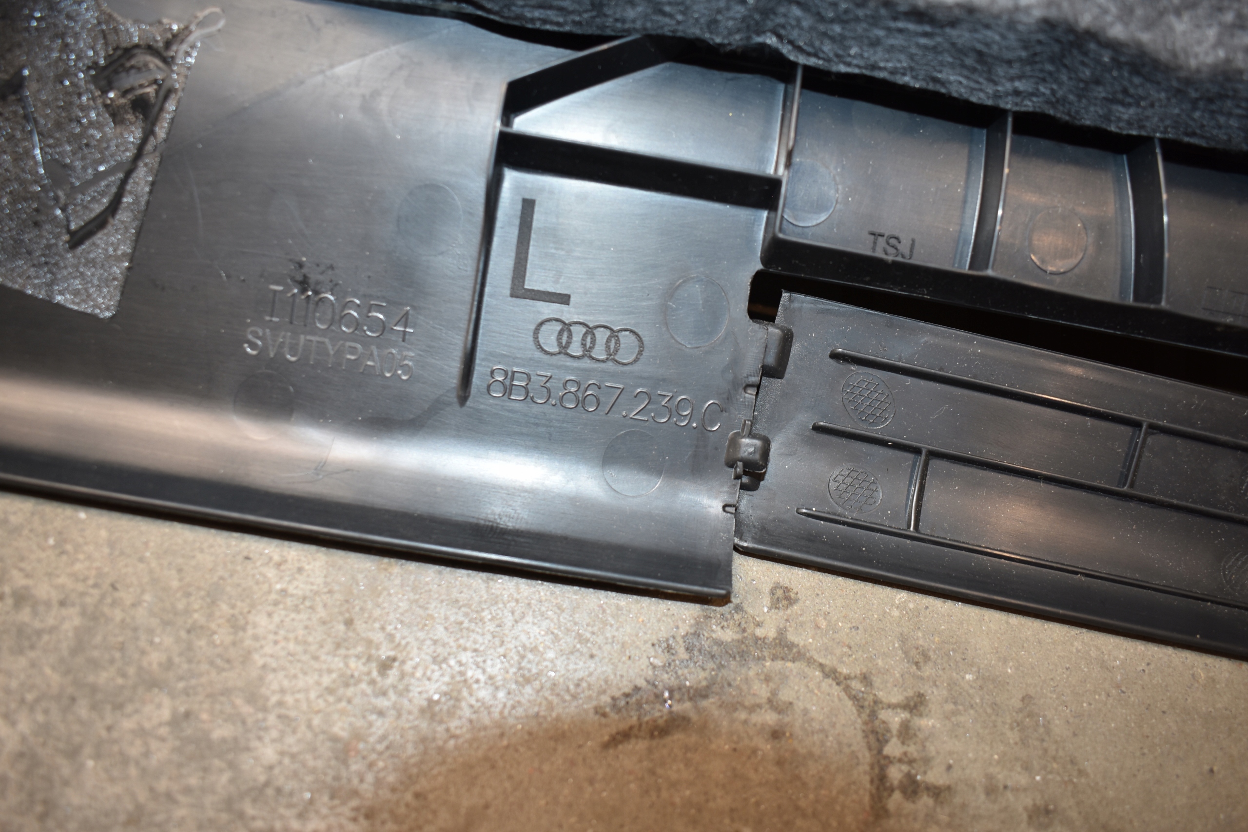 IDEALNA cover SLUPKA B left AUDI A5 B10 1