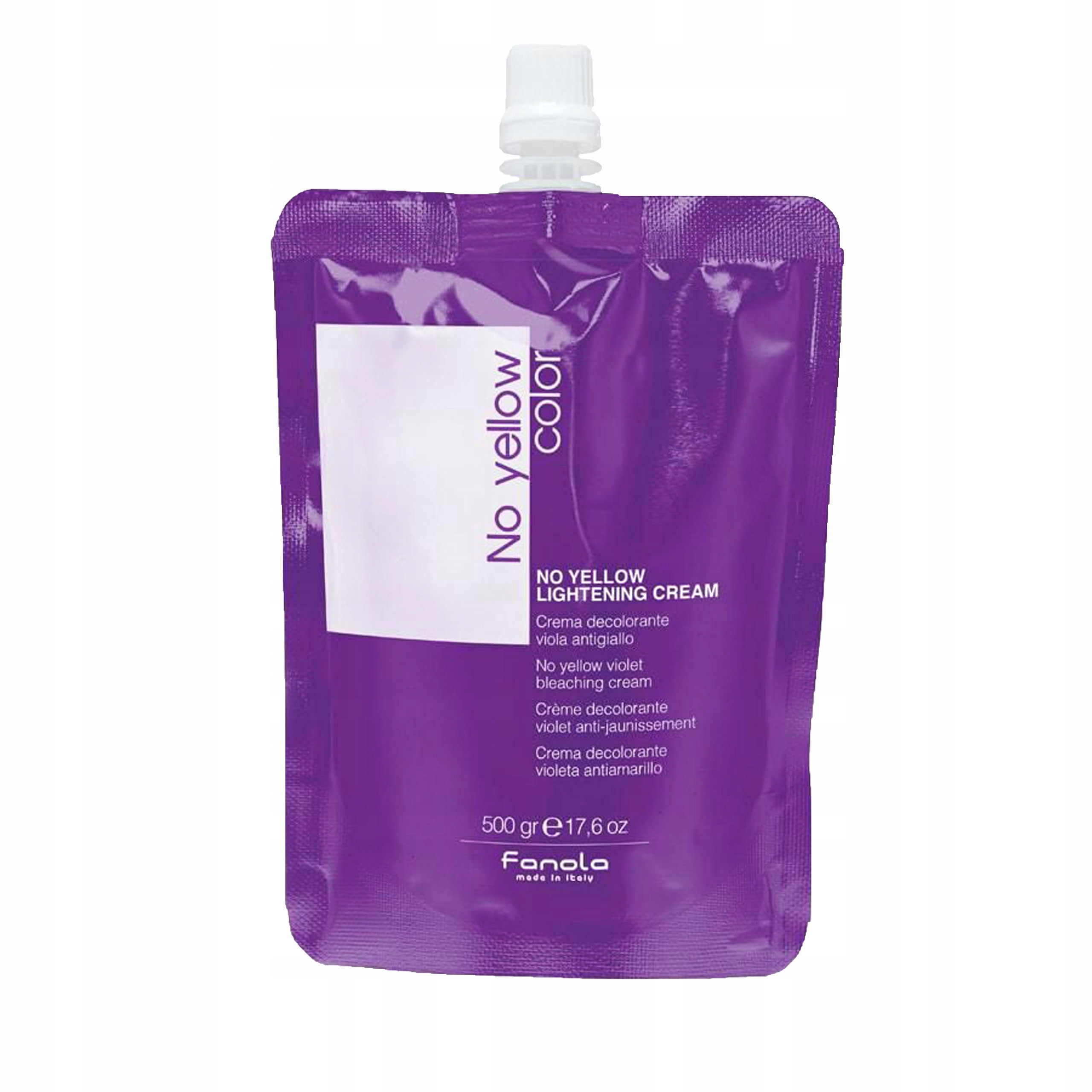 Rozjasňovač na vlasy v krému Fanola No Yellow sáček 500 g