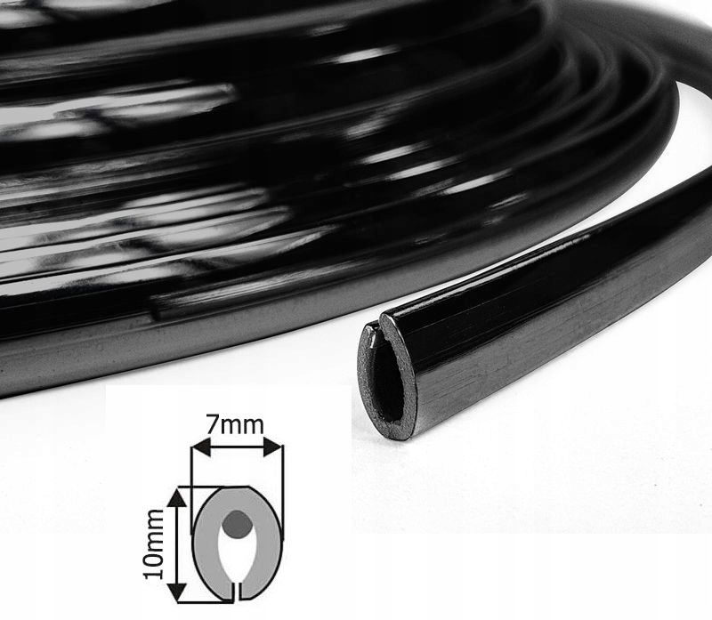 

listwa rantowa krawędziowa ozdobna czarna 1mb 10mm