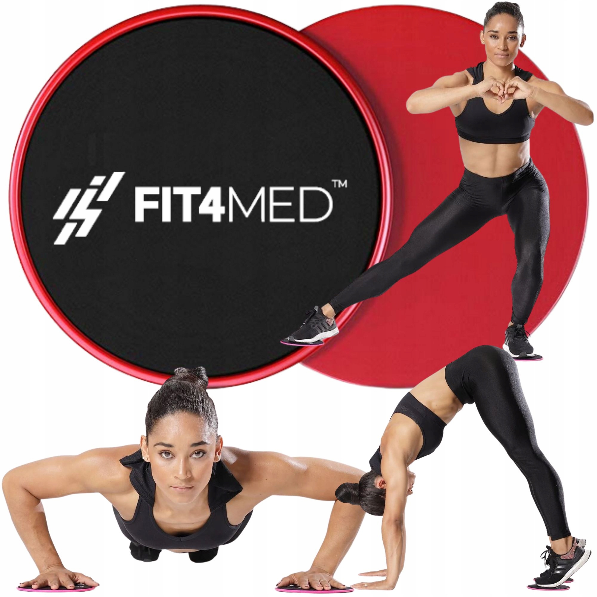 

FIT4MED Podkładki Dysk Ćwiczeń Slide Poślizgowe