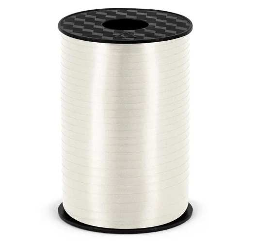 

Wstążka biała matowa do balonów ślub komunia 225m