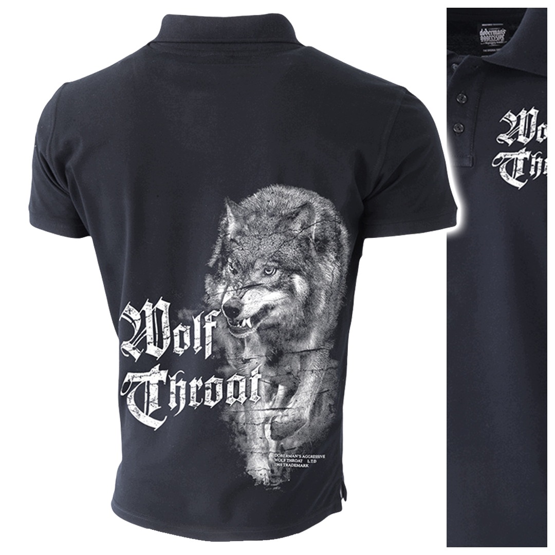 pánská polokošile Dobermans Aggressive Wilk Wolf TSP116 černé L