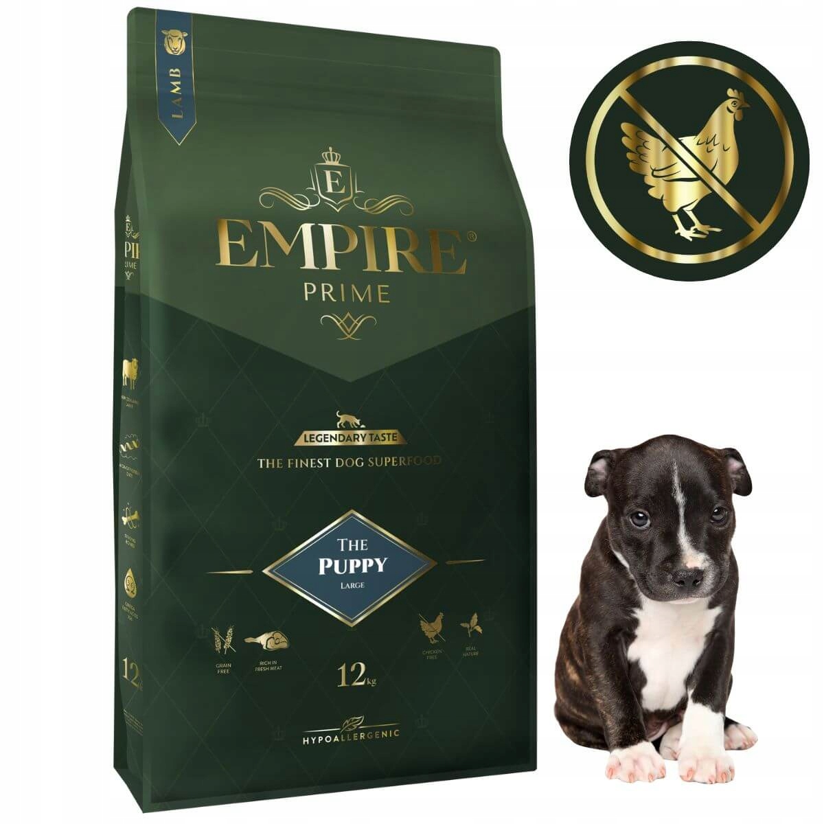 Empire Prime karma bez kurczaka dla szczeniaków i juniorów Amstaff'a 12kg