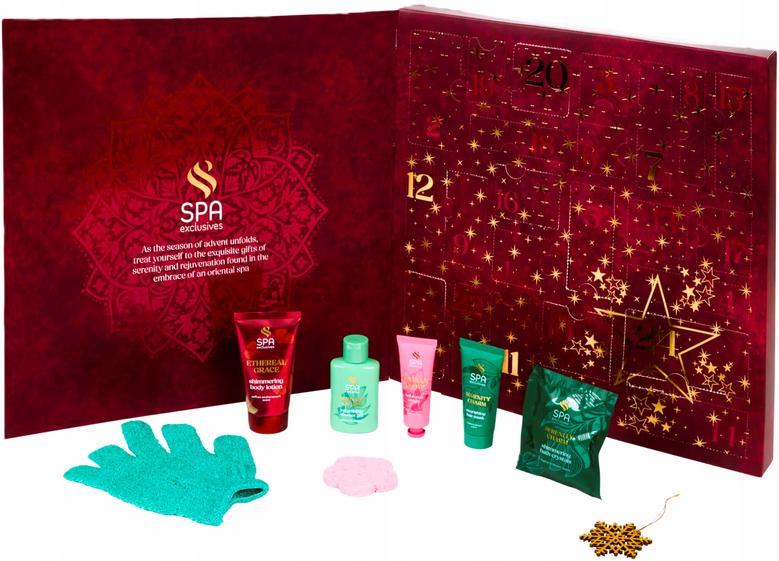 Адвент-календарь Spa Exclusives 2026, 24 средства для тела, лица, волос, рук и ногтей — фото 3