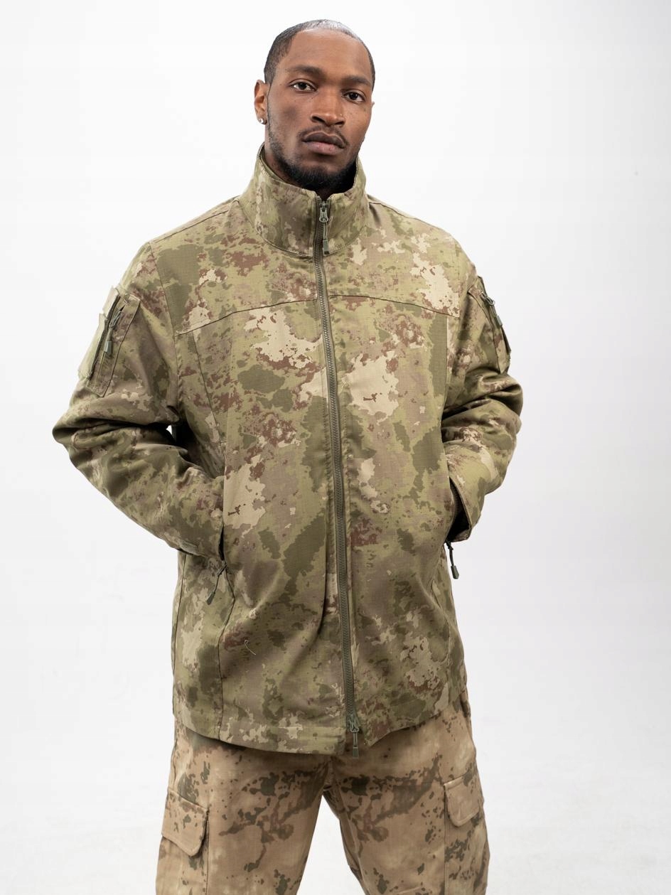 Pánská Vojenská Taktická Vojenská Bunda 2V1 Zelená Maskáčový Jigga Wear M