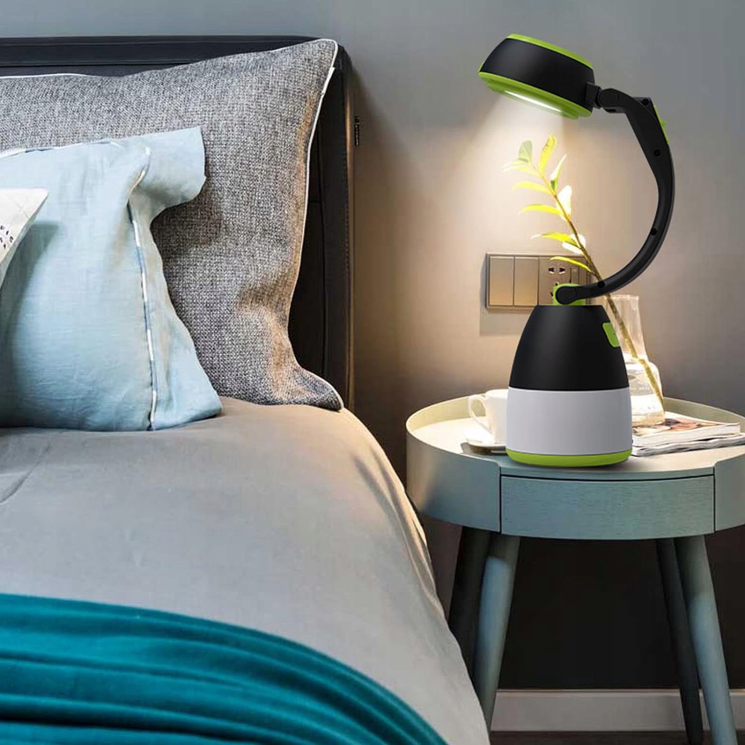 LATARNIA KEMPINGOWA WODOODPORNA LED RĘCZNA LATARKA I LAMPA STOŁOWA 3 W 1 Kod producenta SP1736GN888