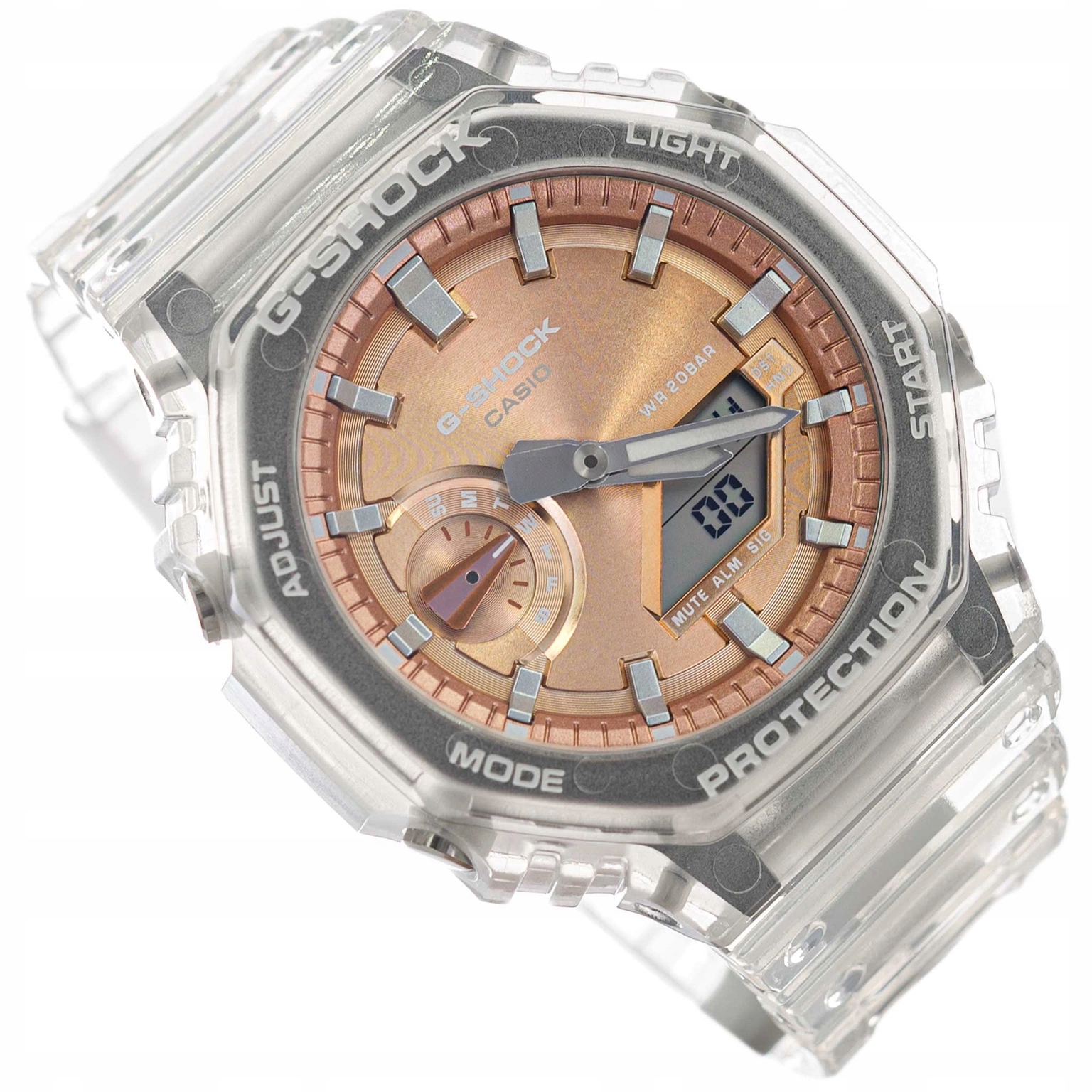 Hodinky Casio GA-2100BM-7A5ER G-shock Transparentní Voděodolné 200M