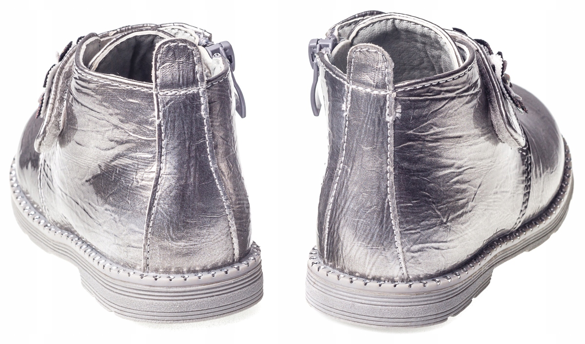 CLIBEE BOTKI DZIEWCZĘCE SILVER WKŁADKA SKÓRA R 21 Marka Clibee