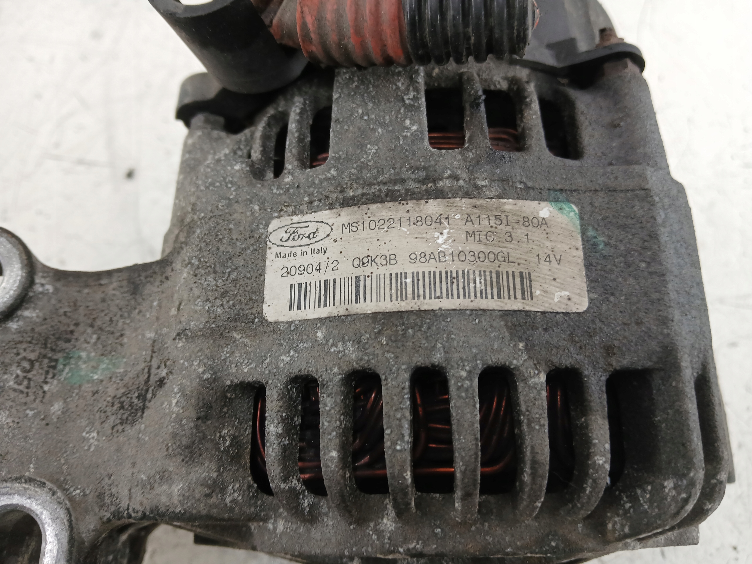 FORD FOCUS MK1 1.6 ALTERNATOR 98AB10300GL 80A