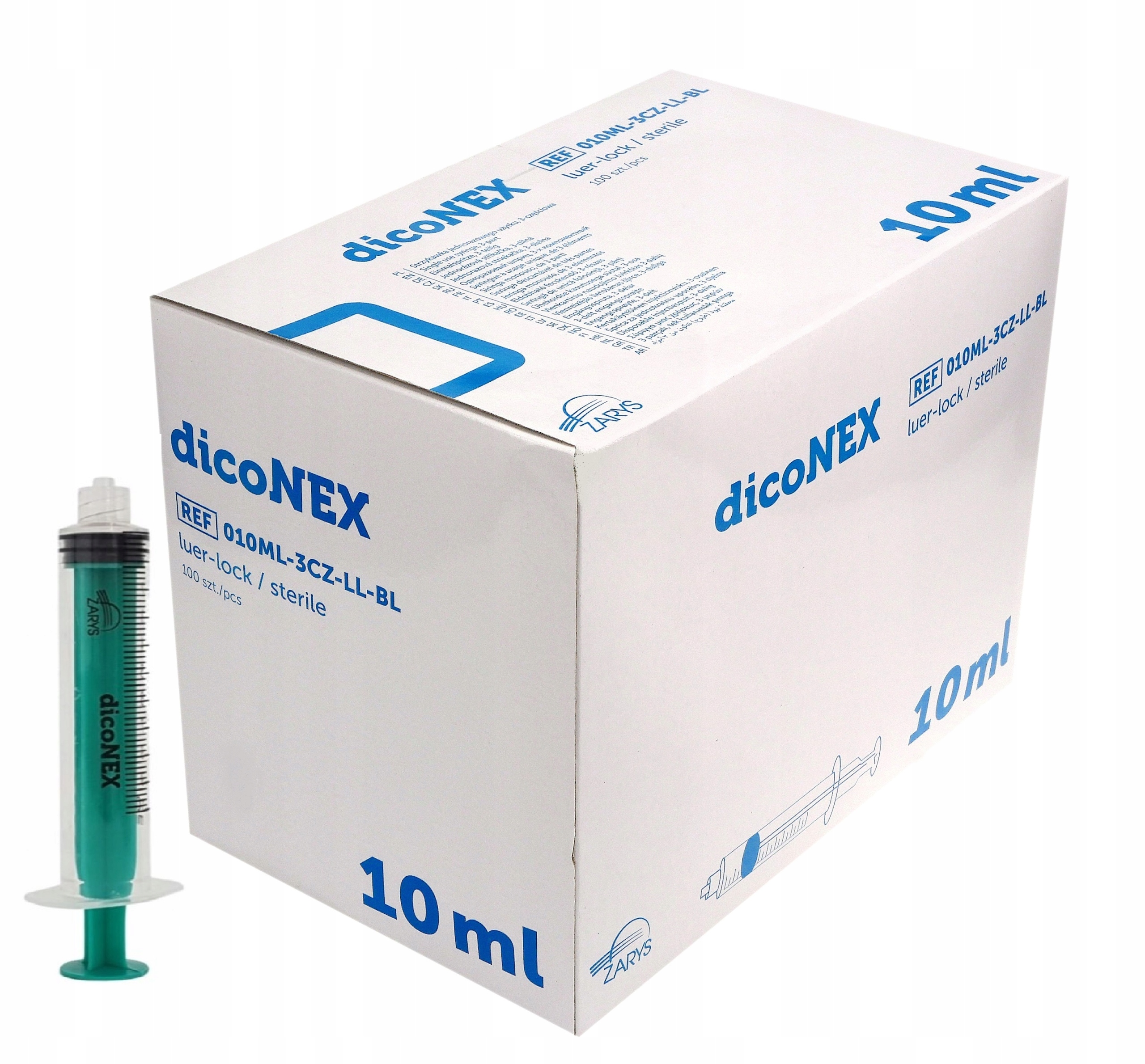 

Strzykawki 3 Częściowe Luer Lock 10ML 100SZT Zarys