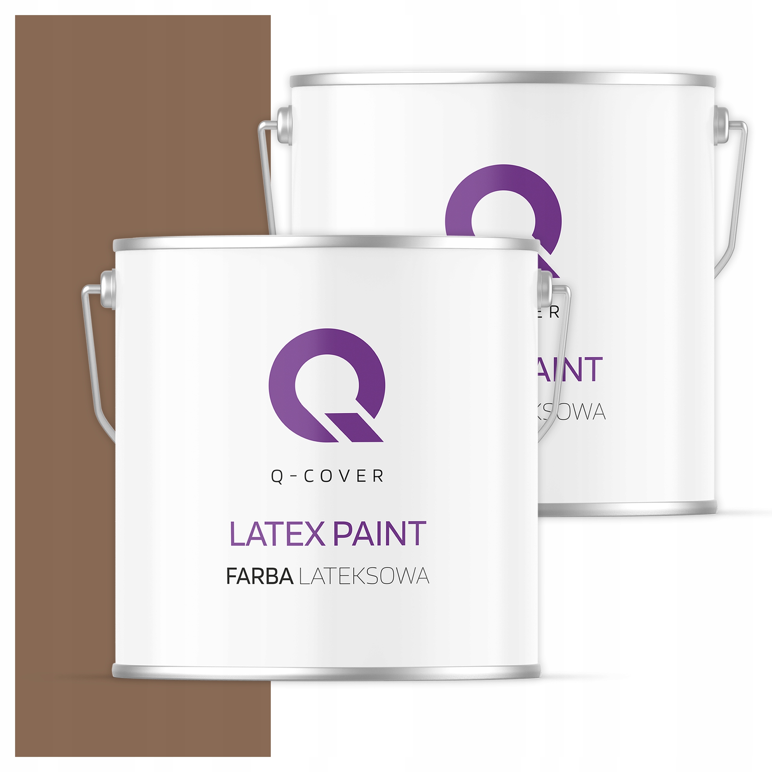 Interiérová latexová Barva na strop 5l Tmavě matná tmavě hnědá H4917