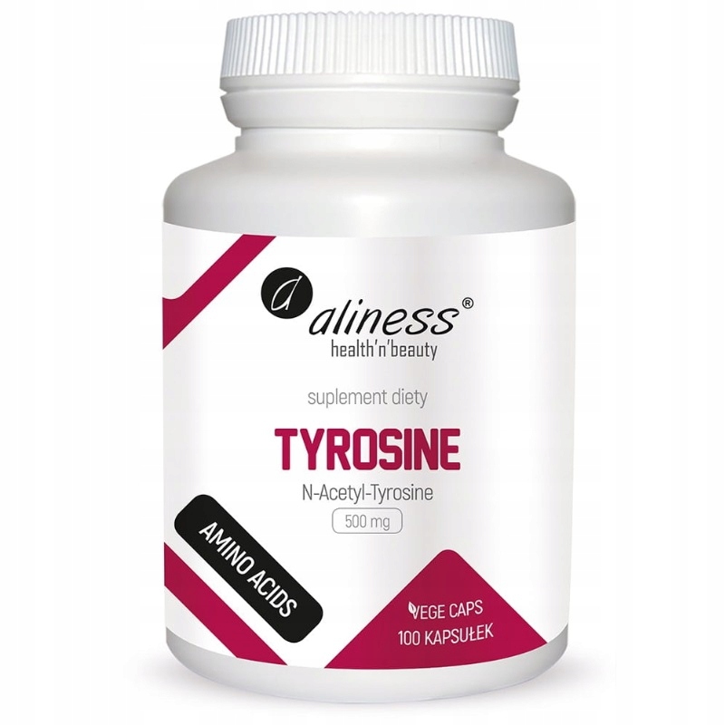 Aliness, Tyrosine 500 mg x 100 vege caps