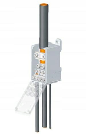 Rozvodný blok s klapkou PVB-160 1/6