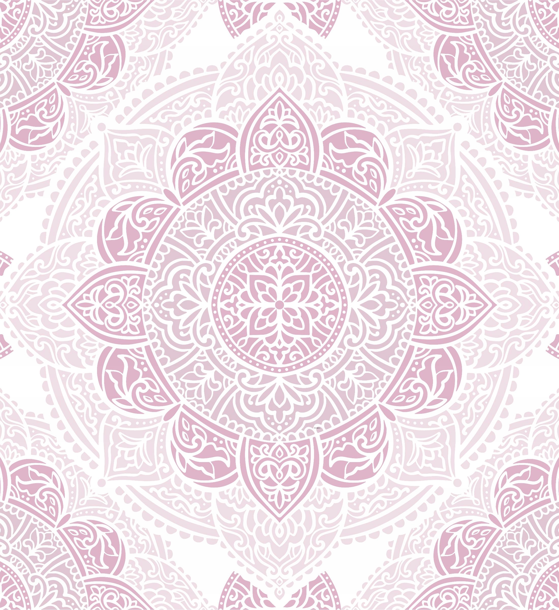 

Nowoczesna narzuta 170x210 Mandala różowa 67