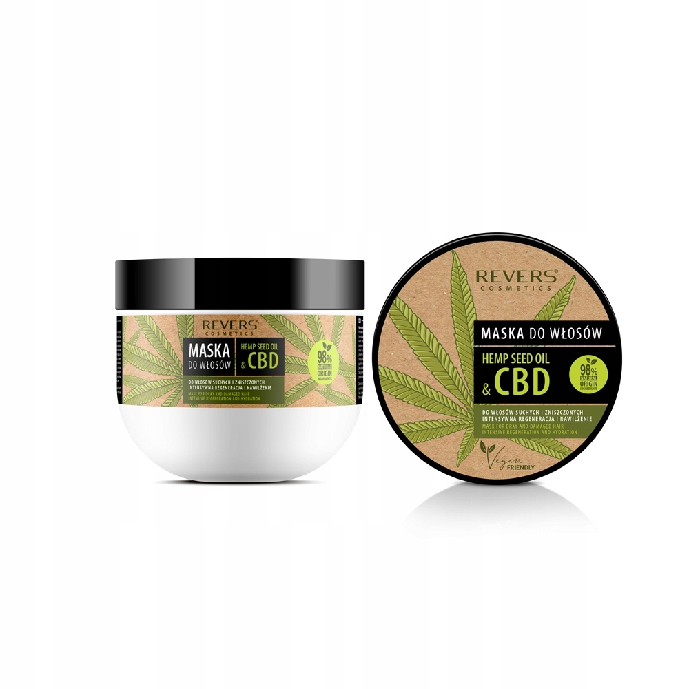 

Maska do włosów z olejem konopnym z Cbd Revers