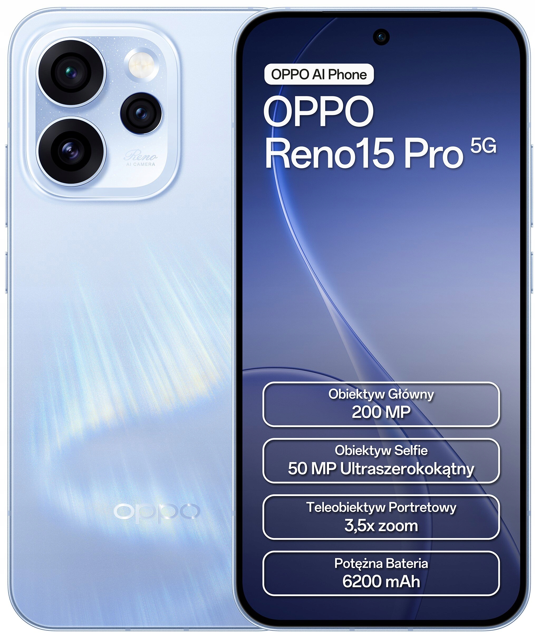 Oppo Reno15 Pro 5G 12/512 Gb niebieski