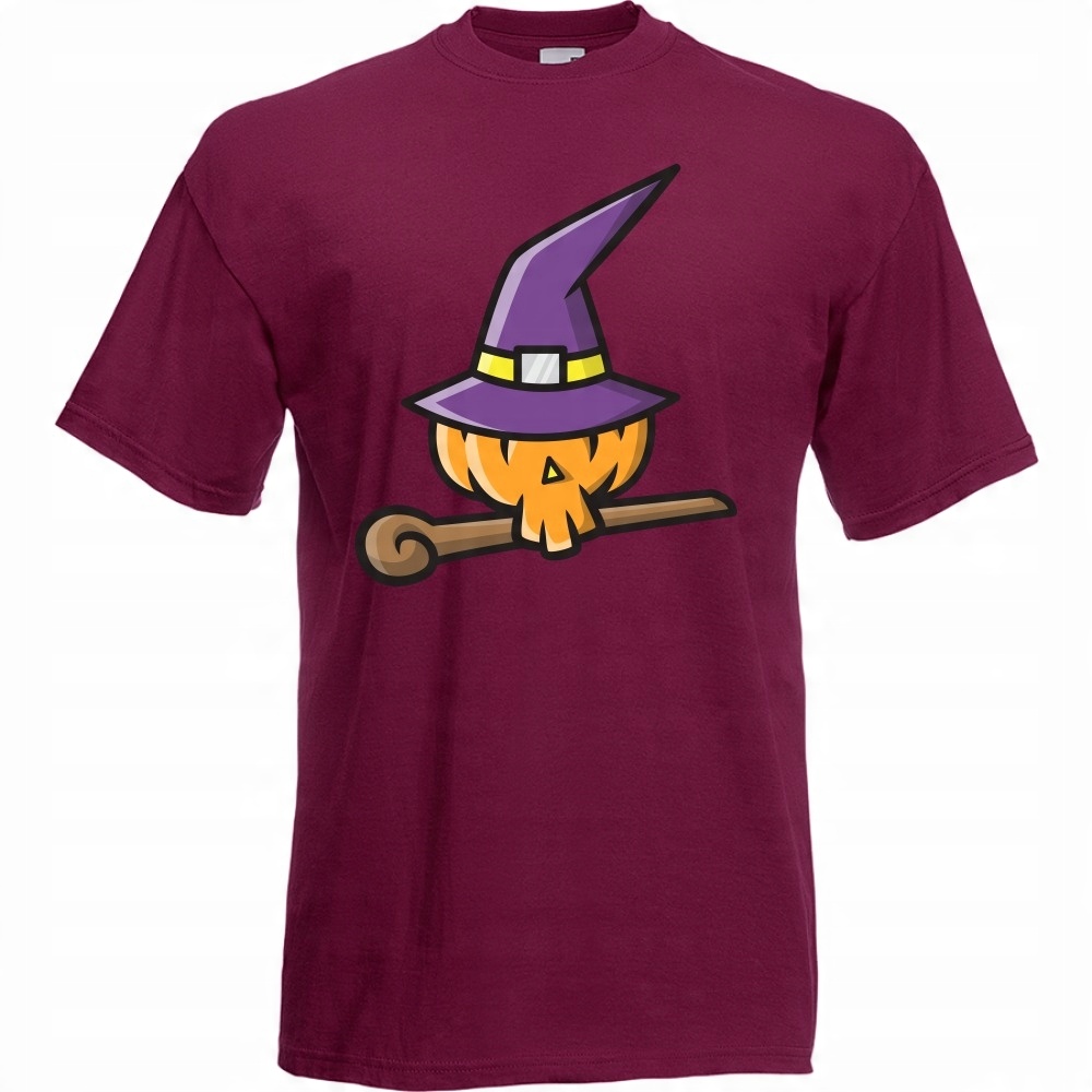 

Koszulka halloween czarownica dynia M burgund