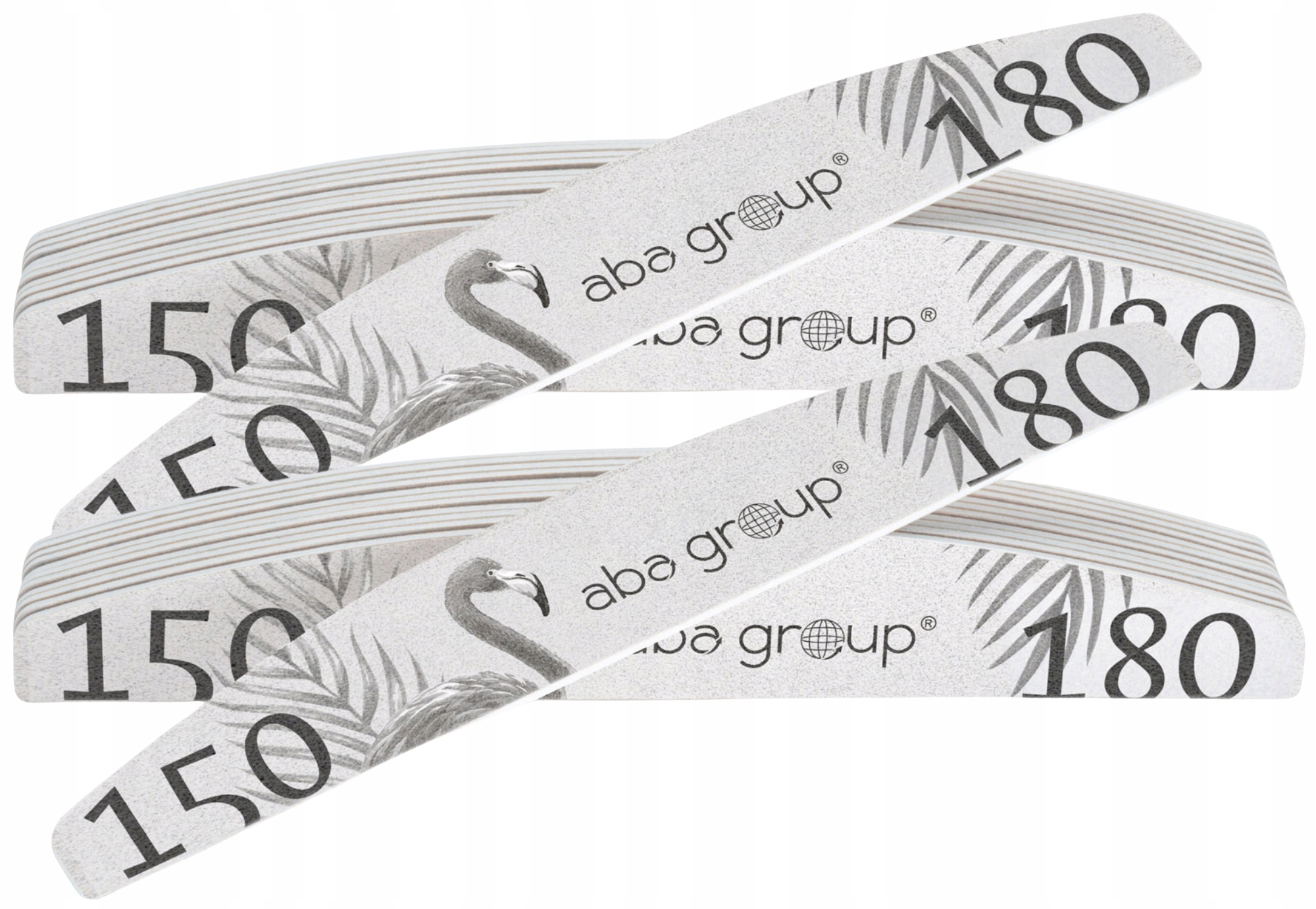 100 x pilník na nehty Slim Loďka Aba group Půlměsíc 150/180 Manikúra