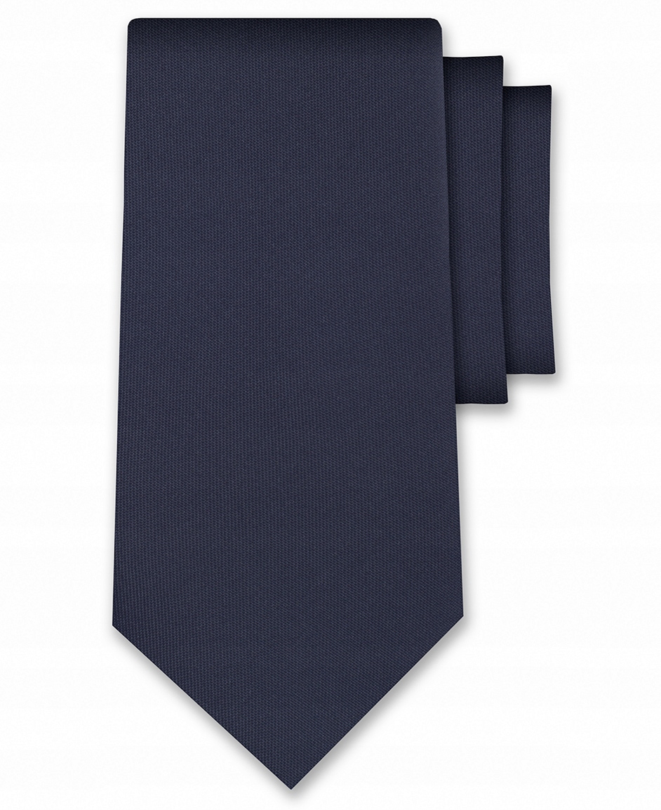 

Granatowy Krawat Śledzik Gładki Wąski Jednolity Sl