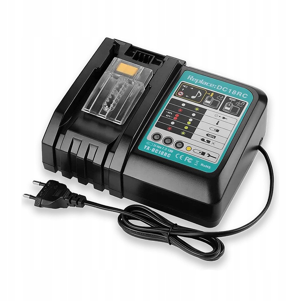Rychlá nabíječka pro Makita DC18RC Li-Ion 14,4-18V