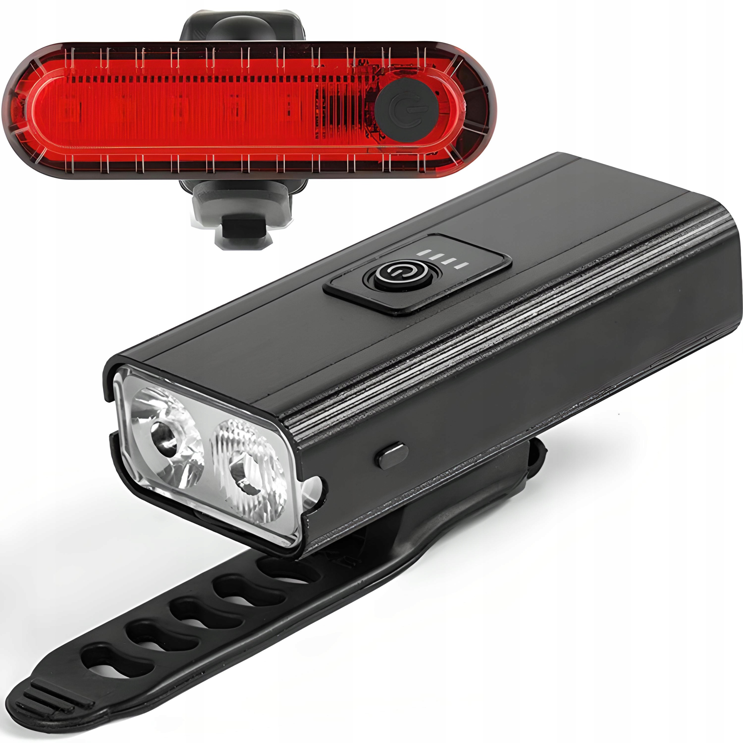 LAMPKA ROWEROWA LED PRZÓD NA USB MOCNA OŚWIETLENIE