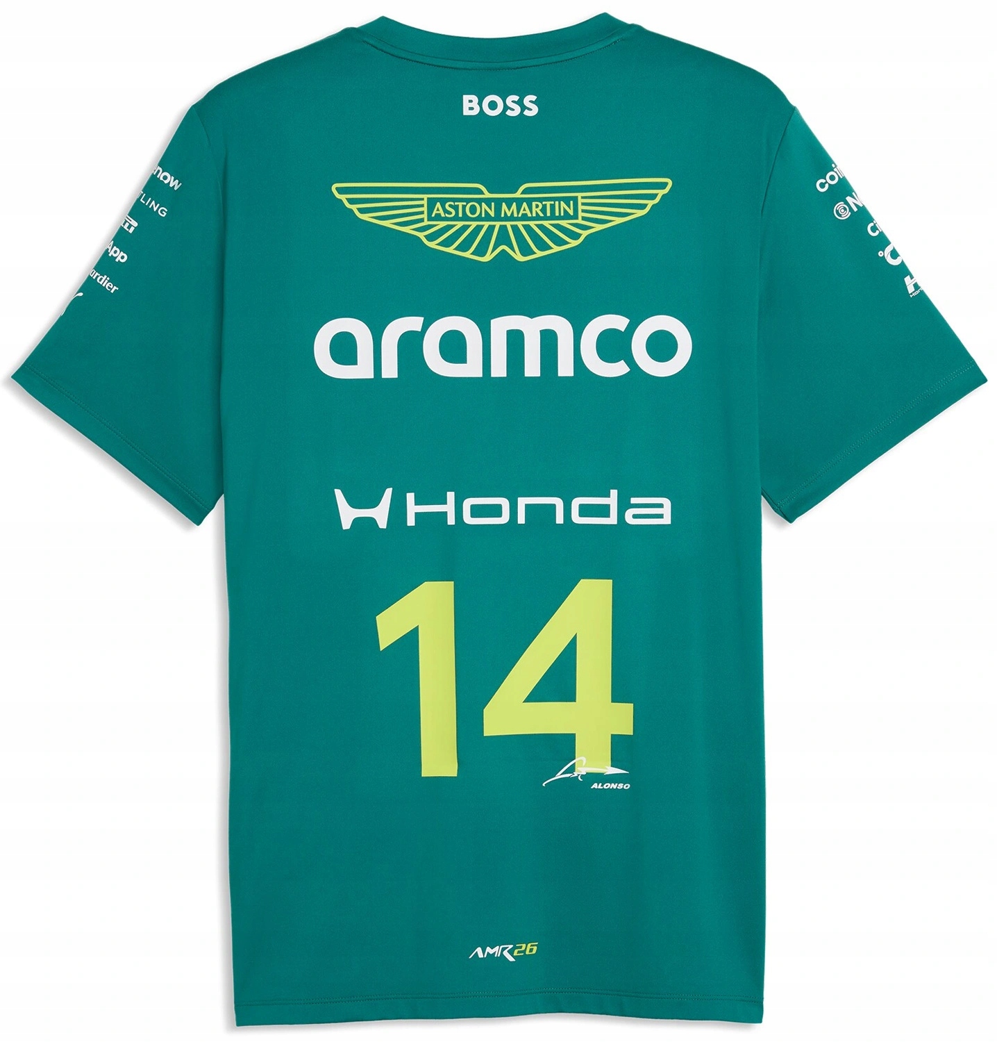Tričko Aston Martin F1 2026 Fernando Alonso zelená r.XL