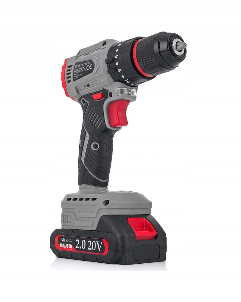 Wiertarka Udarowa akumulatorowa wkrętarka 20V MP0430 2x Aku +bity i walizka