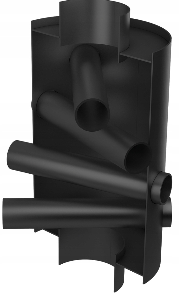 Turbodym powietrzny fi 200 - na wkład kominkowy Typ Wymienniki i pompy