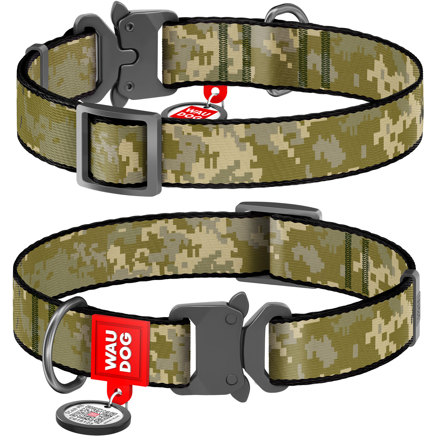 

Obroża dla psa, Military, klamra metal, r. M