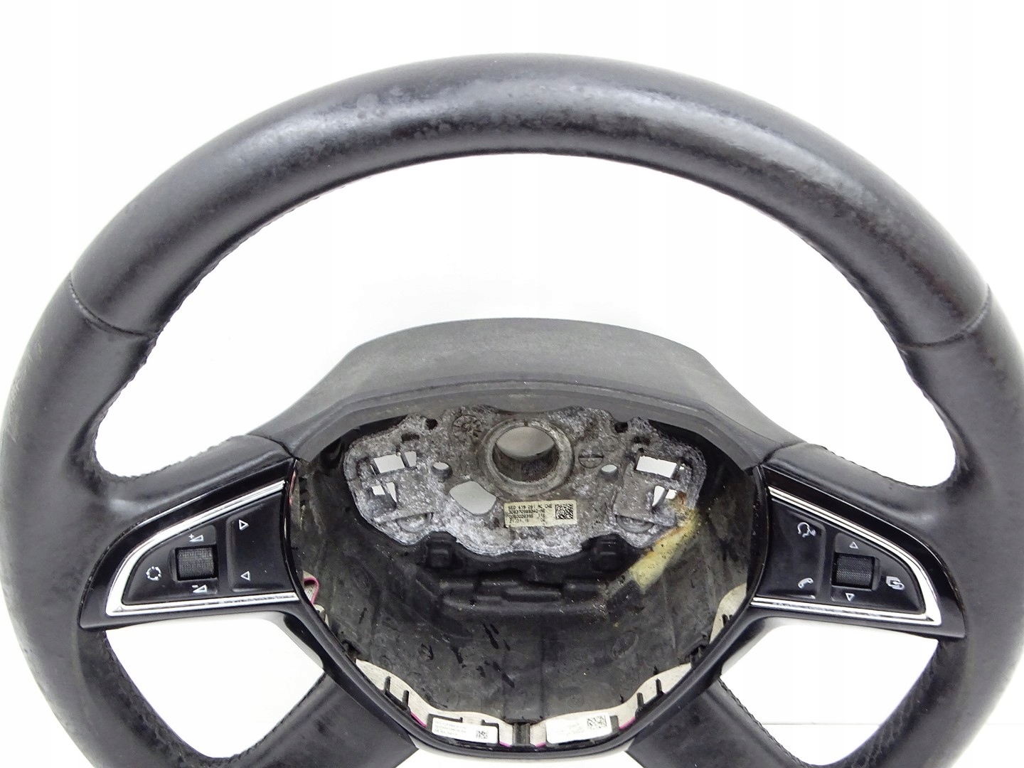 steering wheel, black leather MULTI SKODA OCTAVIA III 5E 5E0419091AC