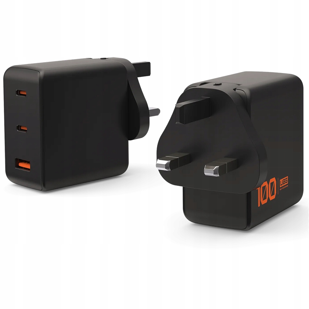 Nabíječka s adaptéry Uk Usa Eu, 100W Usb-c Usb-a GaN Urban Armor Gear