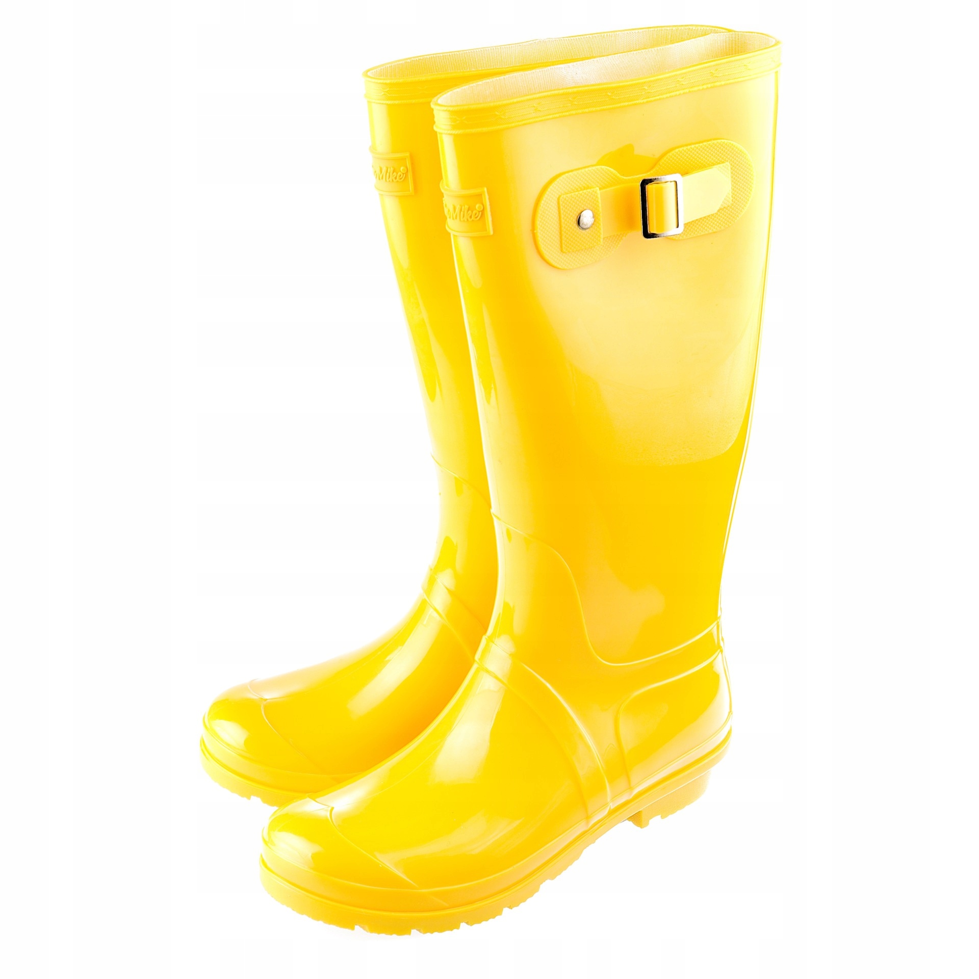 

Kalosze Damskie lakierowane wysokie żółte r. 38