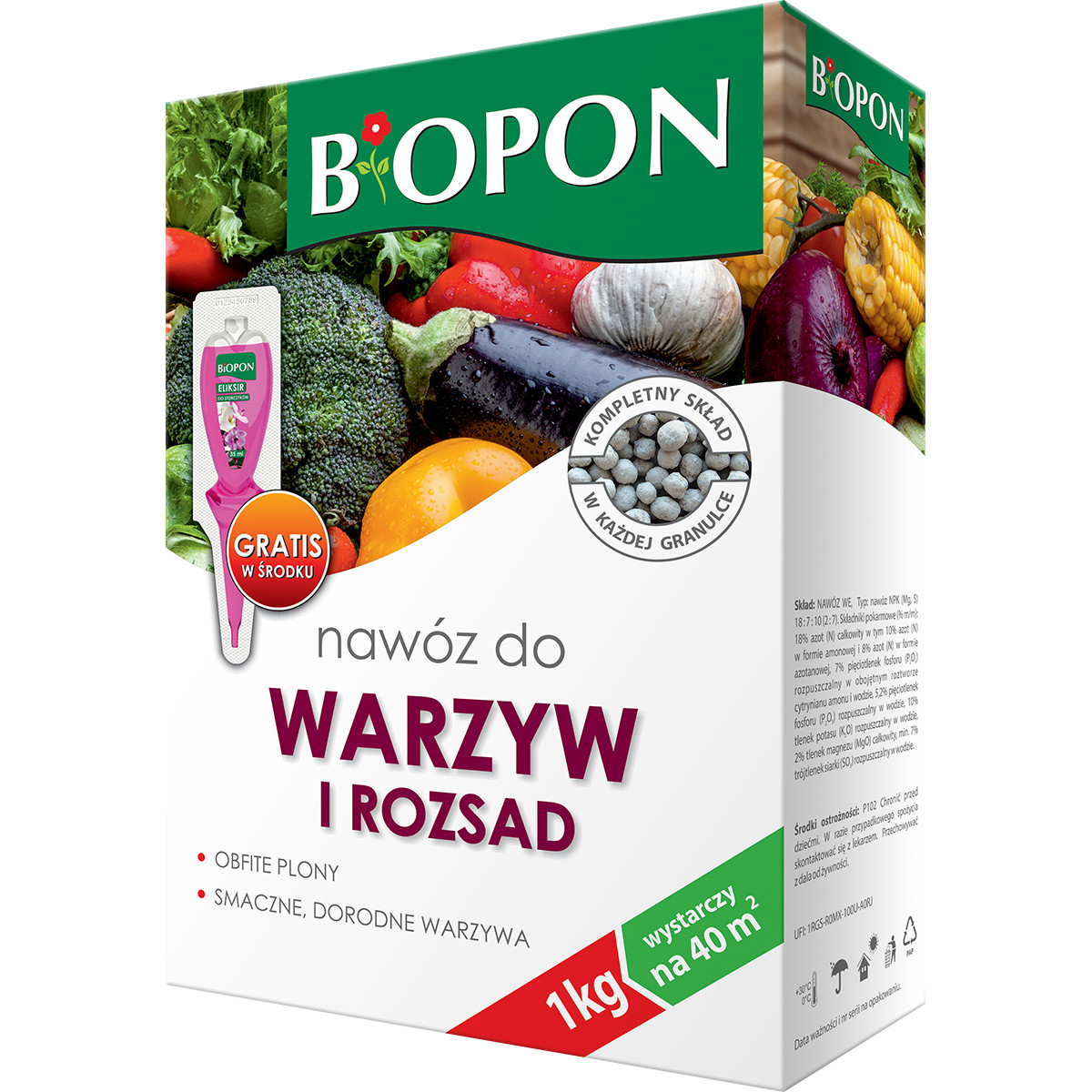

Nawóz Do warzyw 1kg Biopon
