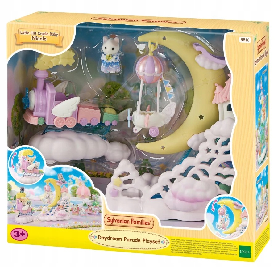 Sylvanian Families Parada w chmurach Zestaw Tęczowy Pojazd z Figurką